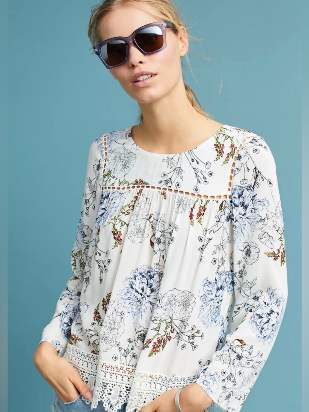 Maeve Anthropologie Southern Belle Swing Top